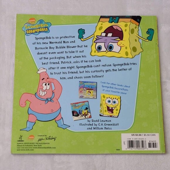 SpongeBob SquarePants Hands Off David Lewman 2003 Simon PB First Edition - Picture 4 of 7